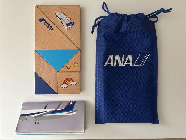 ANA 脳育タングラム 木製パズル パズル 知育玩具 ノベルティ中古