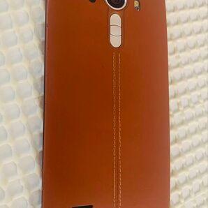 レザー茶 isai vivid LGV32 au SIMロック解除済 32GB