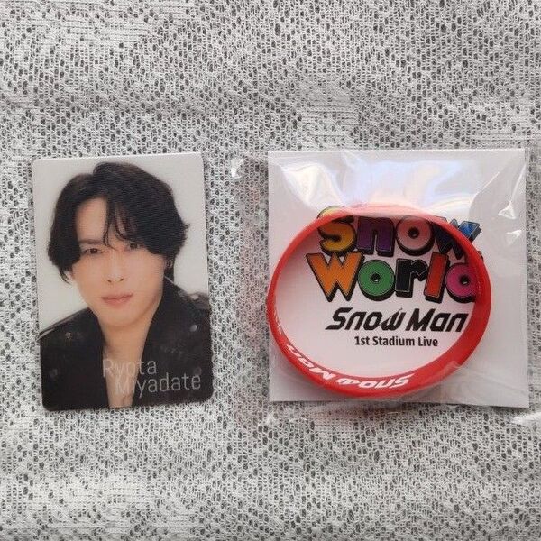 Snow Man 宮舘涼太 1st Stadium Live Snow World チラ見カード&ラバーバンド