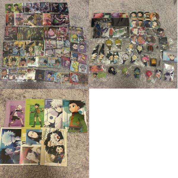 HUNTER × HUNTER 缶バッジ カード アクスタ ポストカードラバマス フィギュア