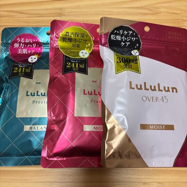 LuLuLun Precious BALANCE/MOIST OEVR45 MOIST フェイスマスク 3袋セット