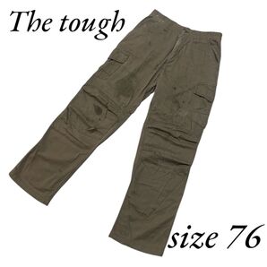 The tough ザタフ メンズ カーゴパンツ 作業ズボン ブラウン 茶色 76 カーゴパンツ パンツ M カーゴ ボトムス