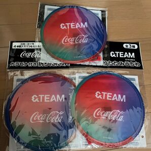 コカコーラ カラビナ付き折りたたみうちわ 3点セット 未使用未開封 セット
