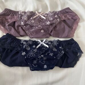 シロハト ショーツ 2枚セット 未使用 刺繍