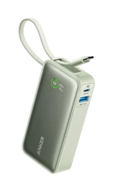 アンカー モバイルバッテリー 小型 Anker Nano Power Bank (30W Built-In USB-C Cable