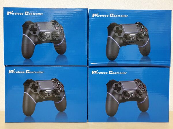 PS4用 コントローラー Bluetooth ワイヤレス 連射 600mAhバッテリー イヤホンジャック タッチパット 4個