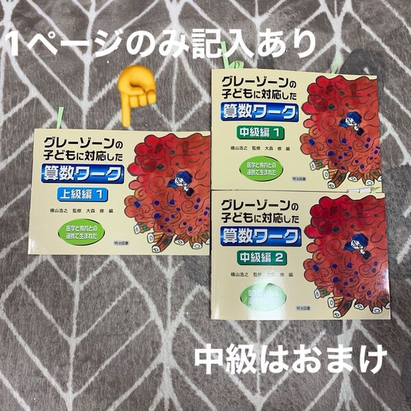 グレーゾーンの子どもに対応した算数ワーク 上級編1 おまけの中級
