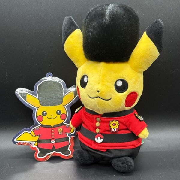 極美品 イギリスのピカチュウ ポケモンセンター製ぬいぐるみ pokemon center pikachu England