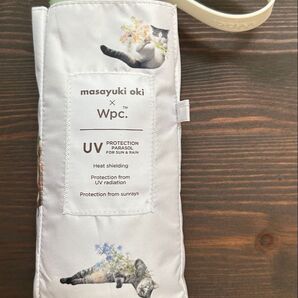 Wpc. アンブレにゃん 沖昌之×Wpc. 遮光、UVカット 折り畳み傘 晴雨兼用傘 猫