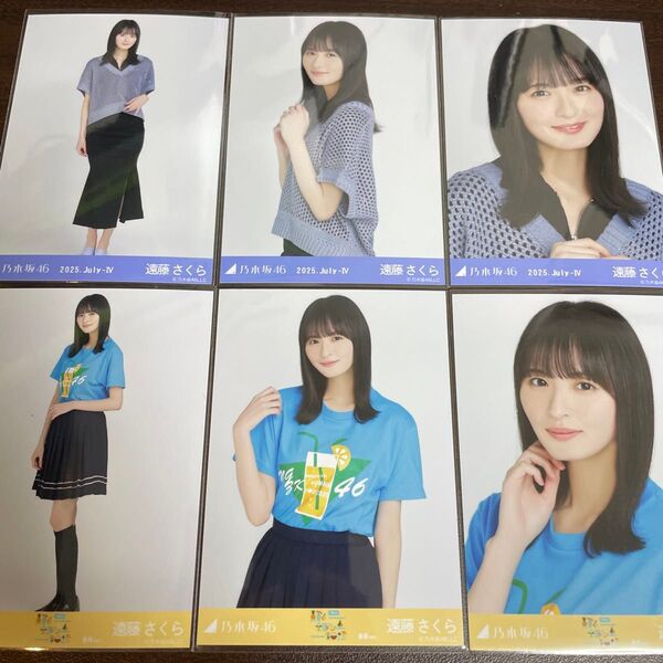 遠藤さくら 乃木坂46 真夏の全国ツアー 2025 Tシャツ 静岡ver. メッシュニット 生写真 6種コンプ