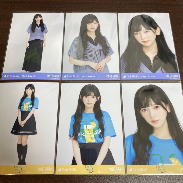 池田瑛紗 乃木坂46 真夏の全国ツアー 2025 Tシャツ 静岡ver. メッシュニット 生写真 6種コンプ