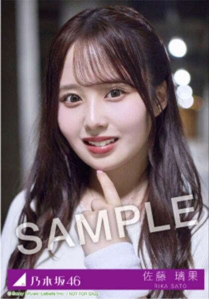 佐藤璃果 乃木坂46 Same numbers 乃木坂配信中 27時間限定 CD購入特典 生写真