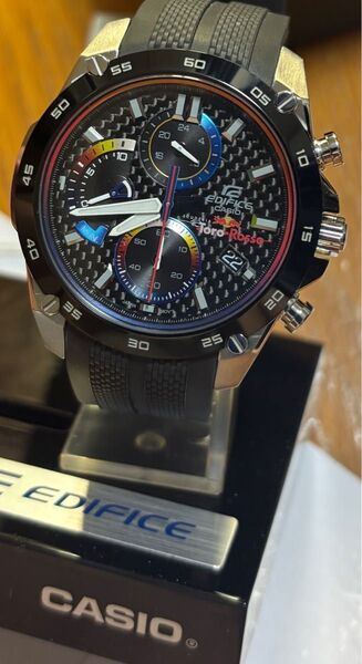 CASIO EDIFICE EFR−557TRPー1AER トロロッソ限定モデル クロノグラフ レッドブル ストップウォッチ