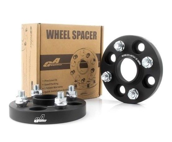 GAsupply 鍛造ワイドトレッドスペーサー PCD100 4H 内径54.1 M12XP1.25 厚さ20mm 2枚セット
