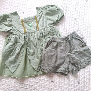 しまむら ルルアミ loulou ami ディズニー ティンカーベル ワンピース チュニック 100 セット