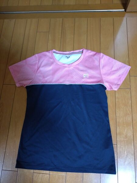 FILA レディース スポーツTシャツ ピンク/ネイビー