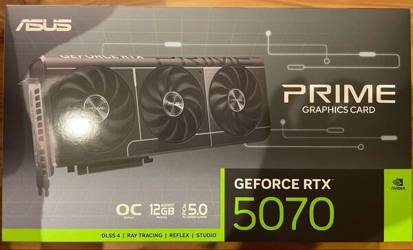 新品未開封◆ASUS RTX5070搭載 ビデオカード PCIe 5.0 12GB GDDR7 OC Edition PRIME