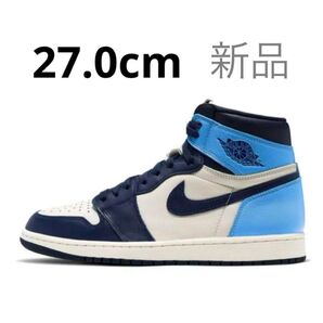 【完売品】AIR JORDAN 1 HI OG OBSIDIAN/UNIVERSITY BLUE