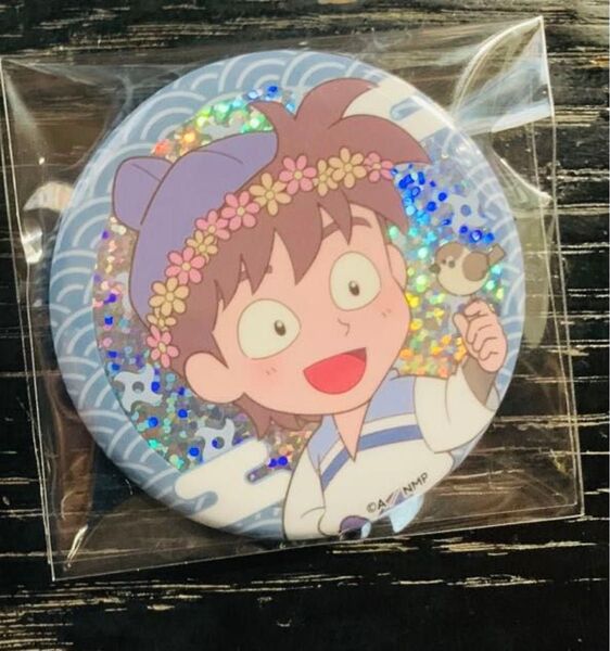 忍たま乱太郎 土井半助 トレーディング箔押しチケットカード グリッター缶バッジ アニメイトカフェ ドクタケ忍者隊の最強の軍師