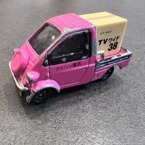 トミカ ミゼットⅡ ダイハツ電気 TVワイド38 ピンク