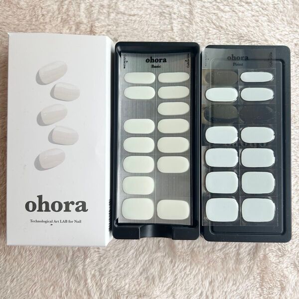 Ohora セミキュアジェルネイルシート 中古 ネイルシート ホワイト