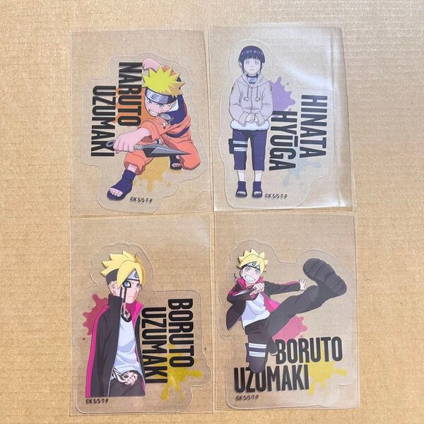 NARUTO BORUTO ナルト ヒナタ ボルト クリア ステッカー ダイソー