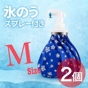 スプレー付き氷のう 2個セット 氷嚢 氷のう アイシング スポーツ 熱中症予防 保冷