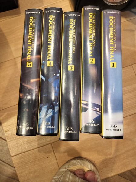 The CHECKERS 1992 DOCUMENT FINAL VHSビデオテープ 5巻セット