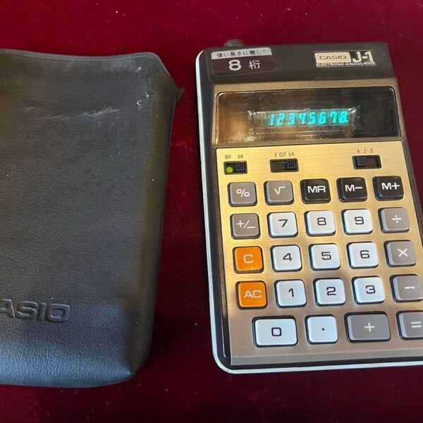カシオ J-1 昭和レトロ 電卓 casio J-1 ヴィンテージ 1970年代 日本製 電子計算機