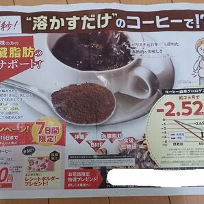 スリモアコーヒー ハーフサイズ ハガキ付き折り込みチラシ