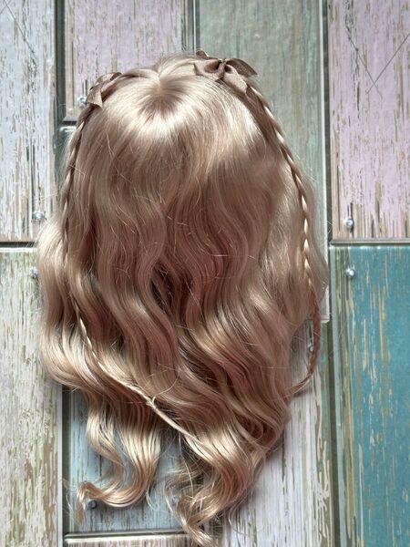 ドールウィッグ6〜7インチ幼SDモヘアウィッグ