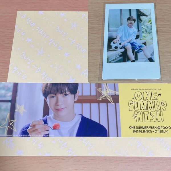 NCT WISH nctwish ONE SUMMER WISH チケット 折り紙 チェキ インスタントフォトカード リョウ
