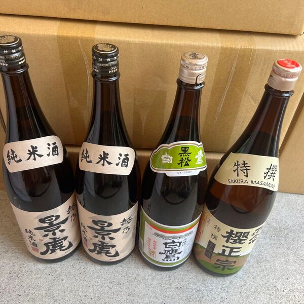 日本清酒4本1800ml25年2月造