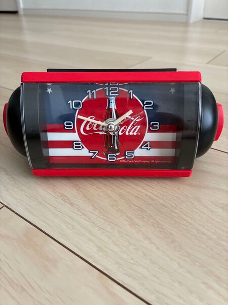 セイコークロック 目覚まし時計 置き時計 コカ・コーラ Coca-Cola アナログ 大音量 ベル音 赤 AC604R