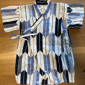甚平 甚兵衛 じんべい じんべえ 和柄 矢絣 くろわっさんすべべ 70 80 こども 子供 子ども 赤ちゃん ベビー 綿100