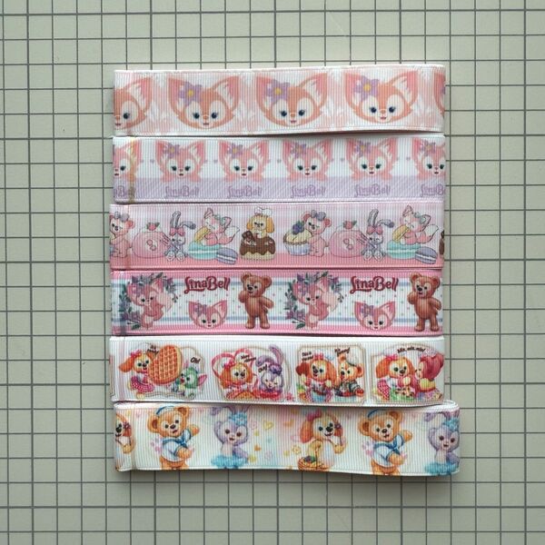 【SALE】ダフフレ 片面グログラン リボンセット 合計6M