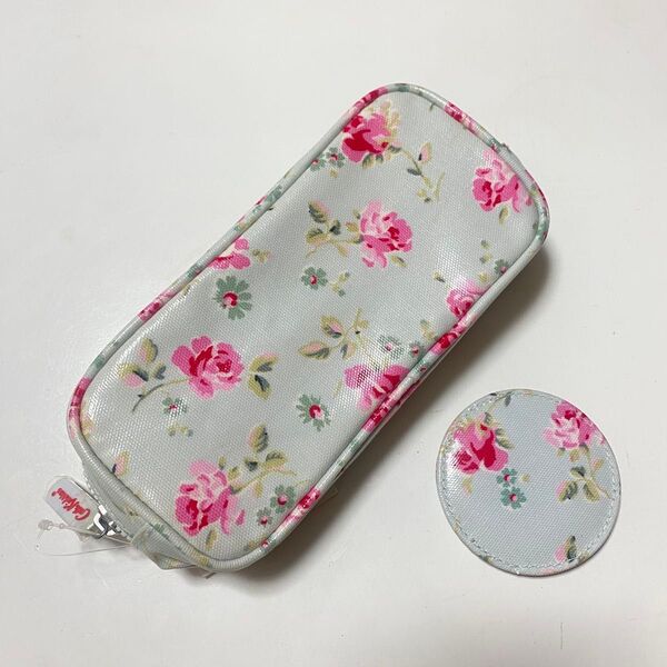 【新品未使用】Cath Kidston キャスキッドソン 花柄ポーチ ミラー