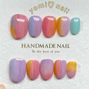 【サイズ変更無料】ネイルチップ 【ベリーショート 】ニュアンス