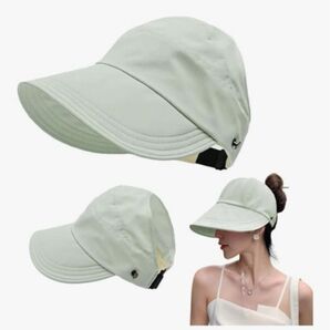 サンバイザー ハット 帽子 日焼け対策 uv対策 紫外線対策 ミントカラー uvカット CAP