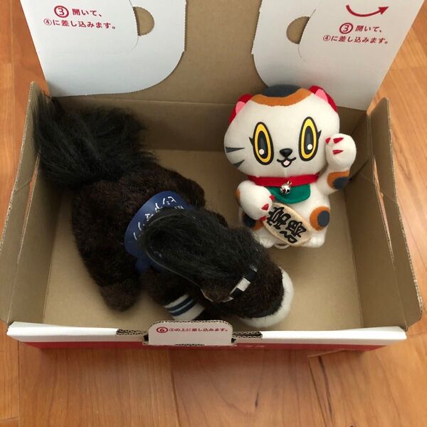 競艇ぬいぐるみ とことこトコタンとヒシアマゾンぬいぐるみポーチ