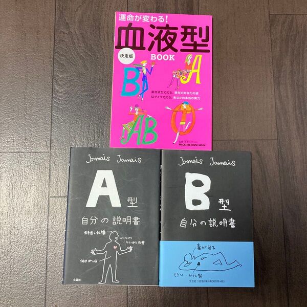 A型自分の説明書 Jamais Jamais/著 などら3冊セット