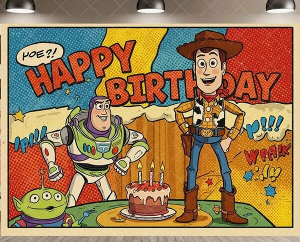 トイストーリー バースデーバナー 誕生日 飾り付け