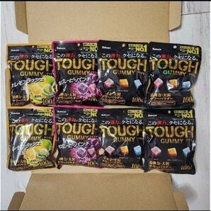 TOUGHGUMMY タフグミ レモン 黒 グレーピー 8個 まとめ売り グミ 詰め合わせ