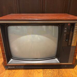 昭和レトロ 大型ブラウン管カラーテレビ/ナショナル National/Pana color TH22-Y13/1978年/現状品