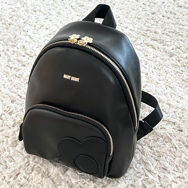 未使用品 MARY QUANT マリークワント デイジーインザエッジ ミニリュック 黒 ブラック