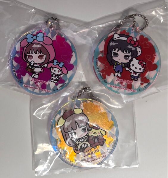 伊藤潤二×サンリオキャラクターズ アクリルチャーム 富江 3個セット アクリルキーホルダー