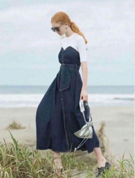 アメリヴィンテージ DENIM UNIFY DRESS デニムドレス M