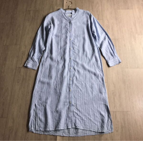【ユナイテッドアローズ】ストライプ シャツワンピース
