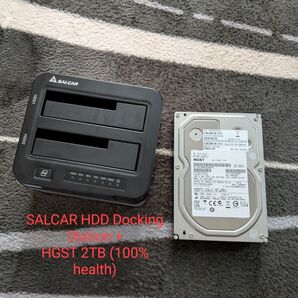 SALCAR HDDスタンド + HGST HDD 3.5 2TB