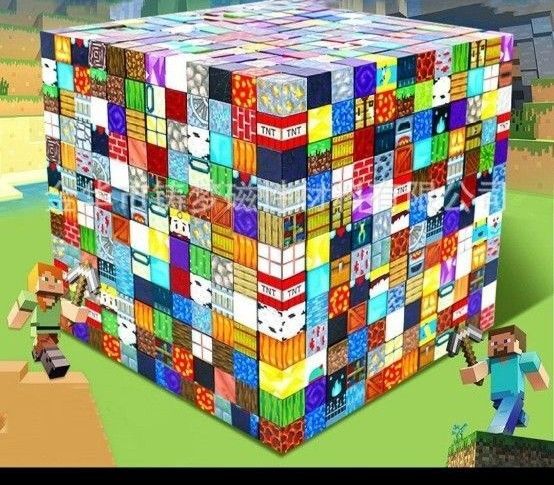 マイクラ 磁石ブロック 100ピース ミニフィグ3体付き マインクラフト